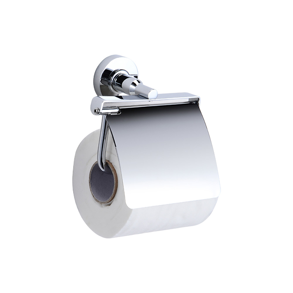 OJ-G1716L Contemporary Design Toilet Paper Tissue Holder With Cover Brass Bathroom Accessories