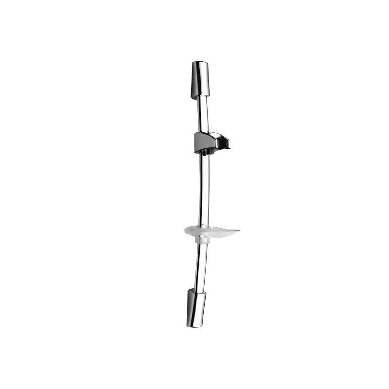 H123C Slide Bar Wall Mount Bathroom Slide Bar and Holder with Adjustable Handheld Shower Head Holder Polished Chrome Shower Sliding Bar